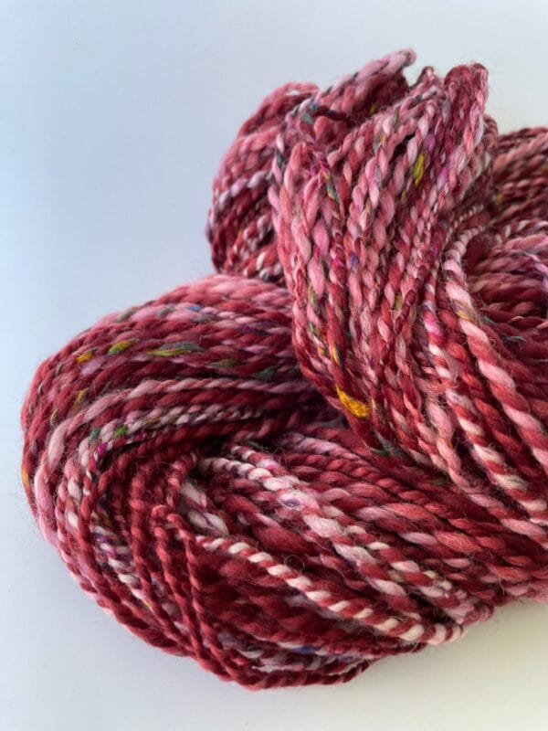 il_fullxfull.4642369656_hgjt.jpg Hand spun yarn chunky weight. Merino, Alpaca and sari silk.