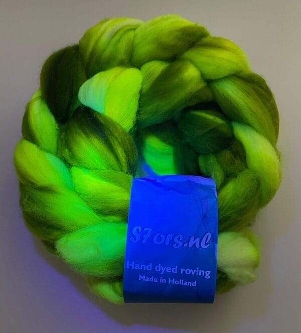 Superwash Merino lontwol – Radioactief groen