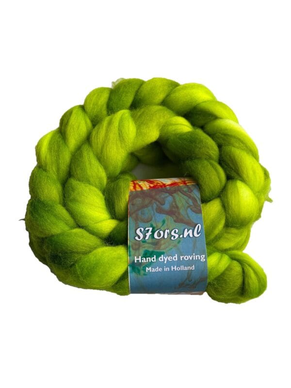 Superwash Merino lontwol – Radioactief groen