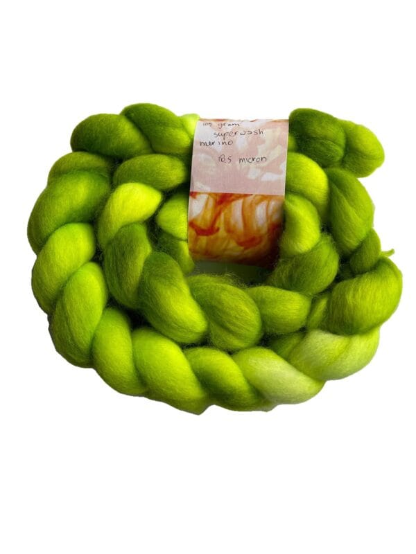 Superwash Merino lontwol – Radioactief groen