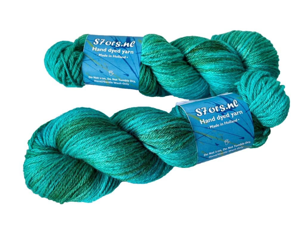 Oceaangroen – Merino & moerbeizijde Aran