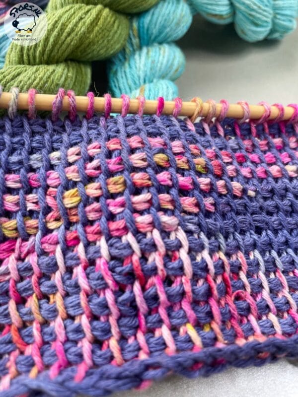 Hand dyed Mulberry silk crochet yarn. Mini skein set. This 'tweed effect' 100% silk yarn is unlike any other. Contains six mini skeins.