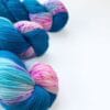 Hand-dyed Superwash Merino and Nylon Fingering Weight Yarn “Pino at the Fair”