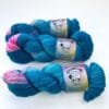 Hand-dyed Superwash Merino and Nylon Fingering Weight Yarn “Pino at the Fair”