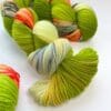Merino yarn "It's not easy being green, orange and blue"