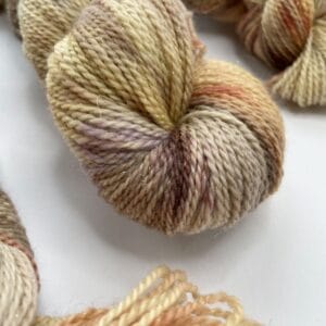 Aubergine – Slub Yarn in Purple and Green for Pooling Projects