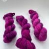 Berry Juice – Bright Pink Hand-Dyed Single-Ply Sock Yarn