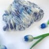 Hand-dyed Superwash Merino and Nylon Yarn. Delft