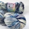 Hand-dyed Superwash Merino and Nylon Yarn. Delft