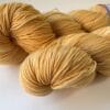 Semi solid superwash Merino yarn ‘Straw’.