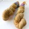 Semi solid superwash Merino yarn ‘Straw’.