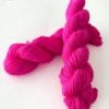 Semi solid superwash Merino yarn. ‘Neon pink’
