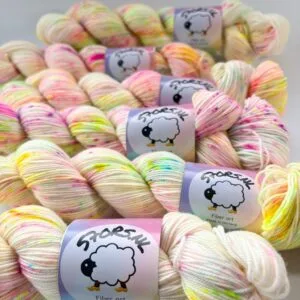 il_fullxfull.6817930432_5boc.Jpg Hand-Dyed Merino Yarn "Neon Speckled".