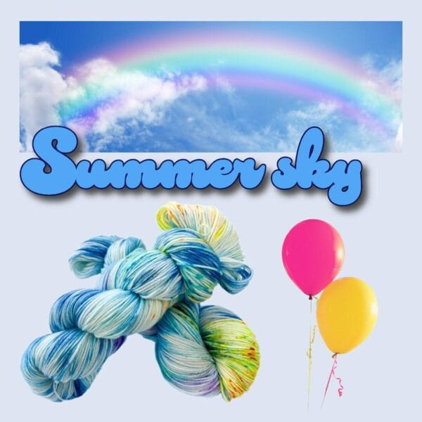 il_fullxfull.6836207120_lrtg.Jpg Summersky - Hand-dyed Merino Yarn