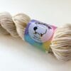 Cupid's Cheeks - Hand-Dyed Merino Yarn in Soft White with Speckles