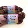 Brownie - hand-dyed merino yarn with glitter