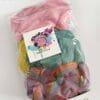 Colorful Gift Bag - 100 Grams of Roving Wool  Fibers