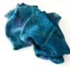 Met de hand geverfde Sock blank Aqua
