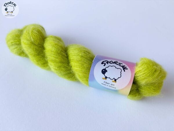 A6C54048-A9BE-4961-BB62-72B9C653386C Fluff Lace Yarn - Chartreuse