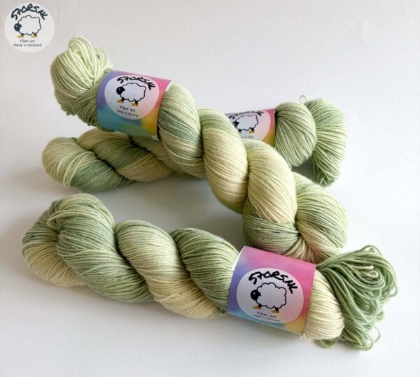 B895577D-3CA2-4591-9B6C-532FF8E240ED Pistache – Handgeverfd sokkengaren in zachte groentinten