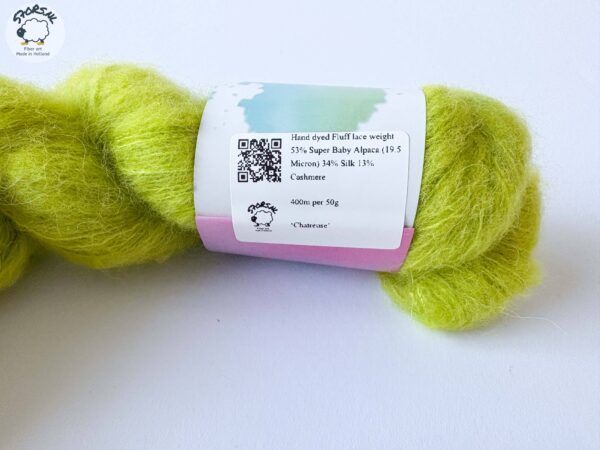 D31AD7E4-4C14-4831-BB38-5AA5DCC4A3C9 Fluff Lace Yarn - Chartreuse