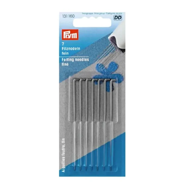 Prym Felting Needles – Set of 7 (Fine or Coarse, 78 Mm)