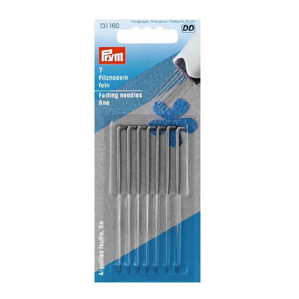 Prym Viltnaalden – Set van 7 (fijn of grof, 78 mm)