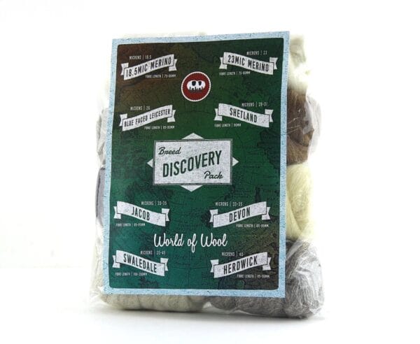 Breed Discovery Pack – Spinning Wool Sampler (200g)