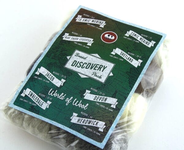 Breed Discovery Pack – Spinning Wool Sampler (200g)