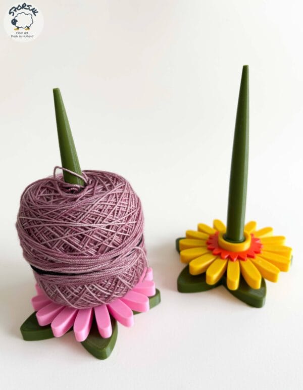 3D-printed Flower-Themed Yarn Holders